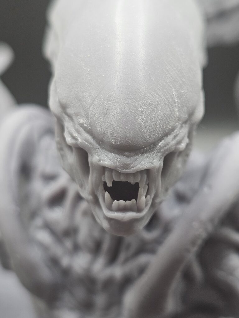 Resin printed alien bust